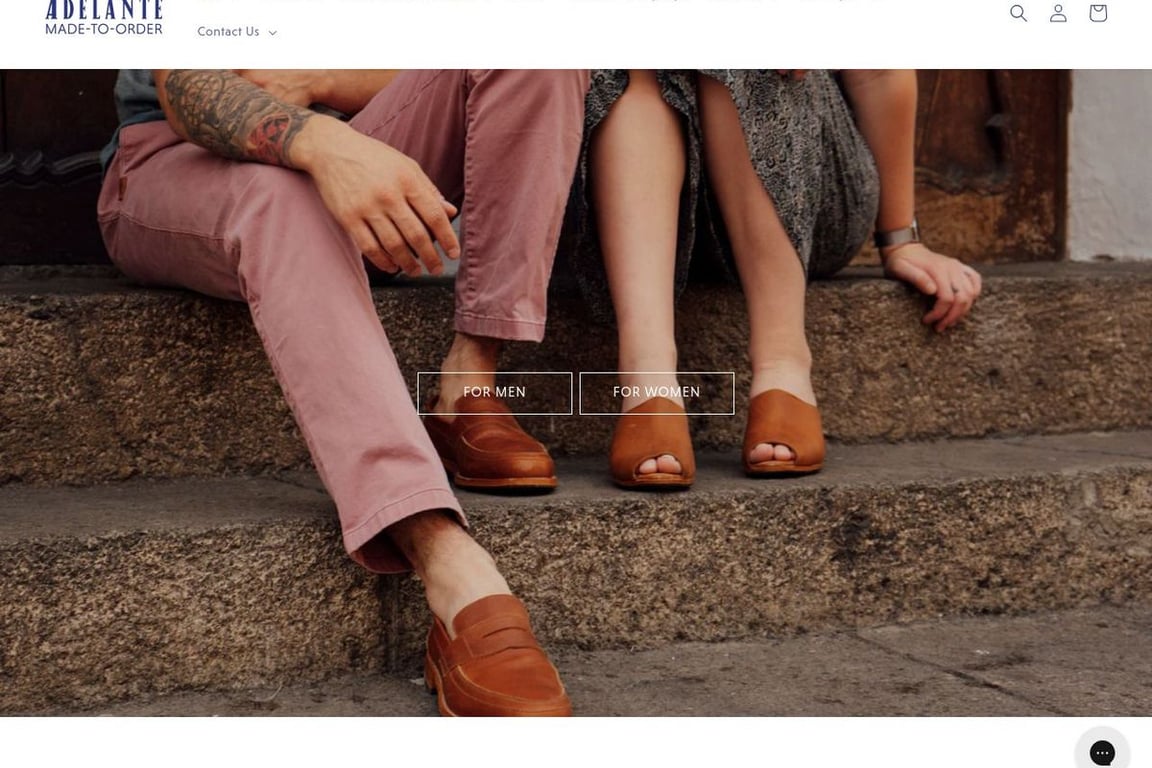 Adelante Shoe Co homepage