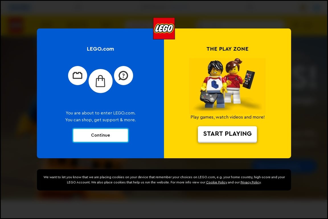 LEGO FR homepage