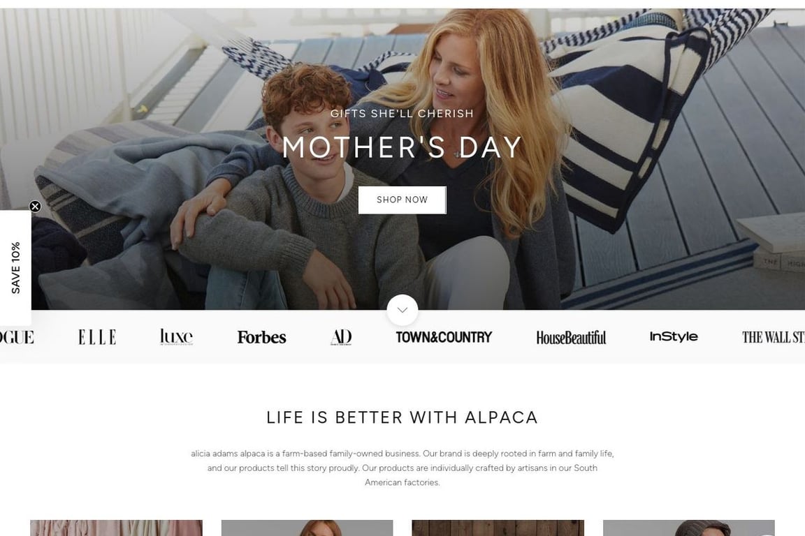 Alicia adams alpaca homepage