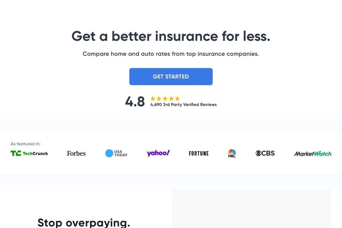 Gabi Insurance homepage