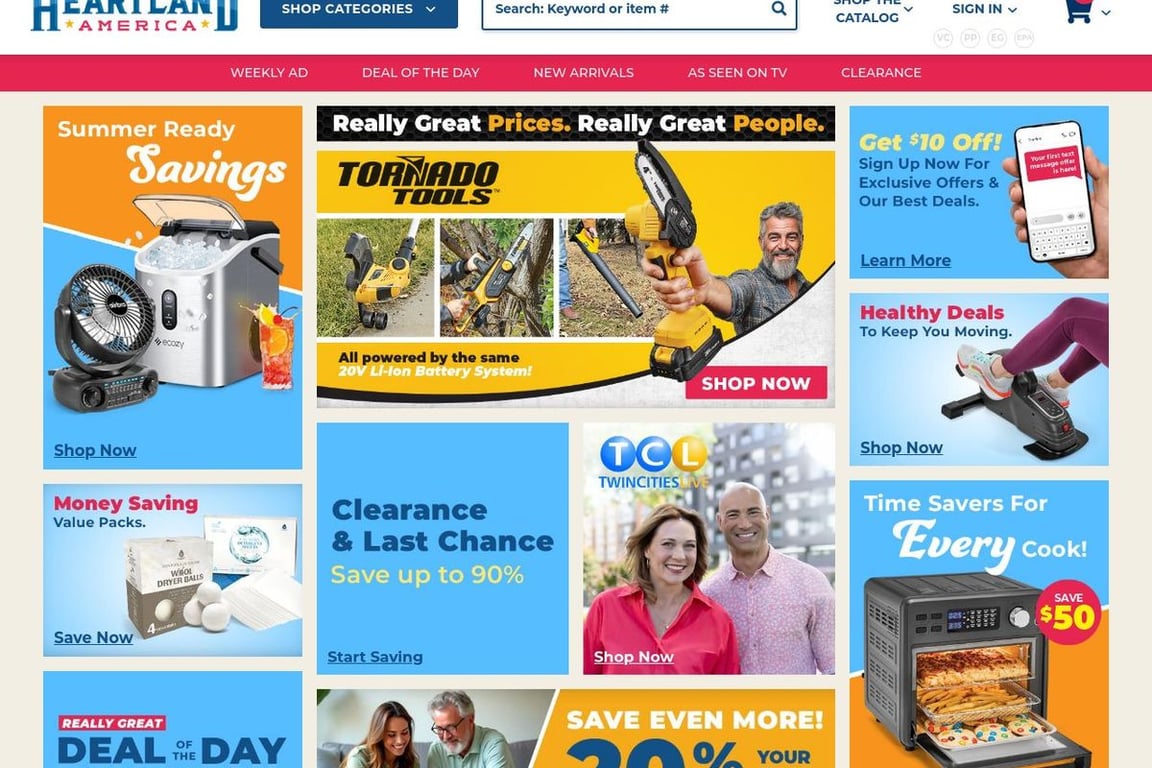 Heartland America homepage