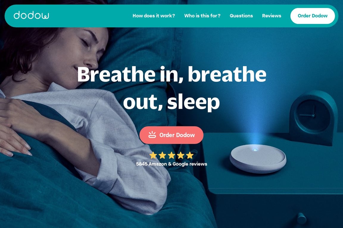 Dodow homepage