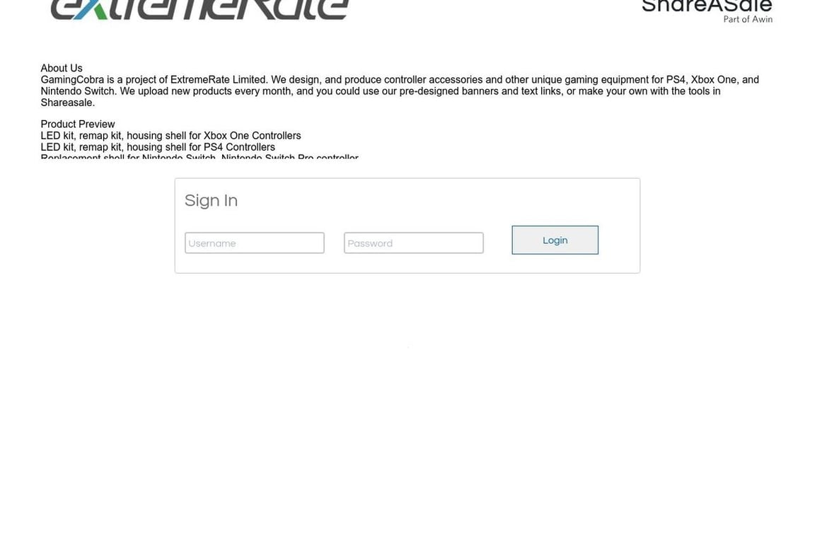 GamingCobra affiliate program signup page