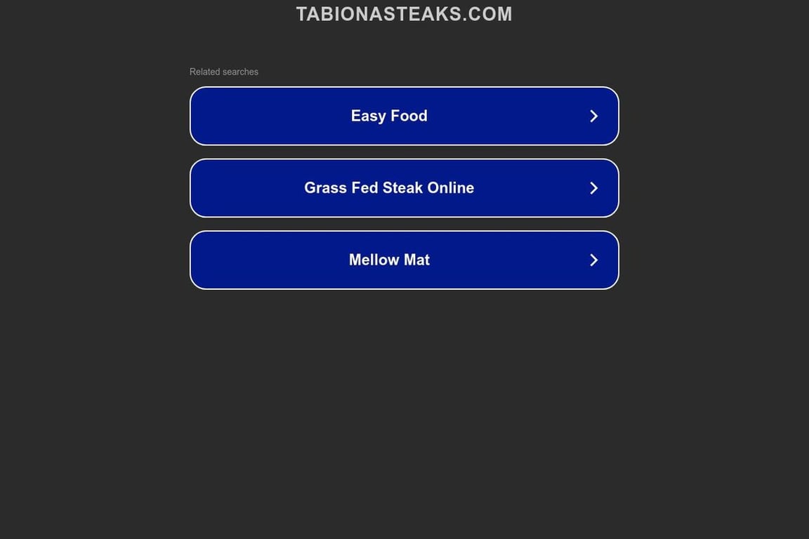Tabiona Steaks homepage