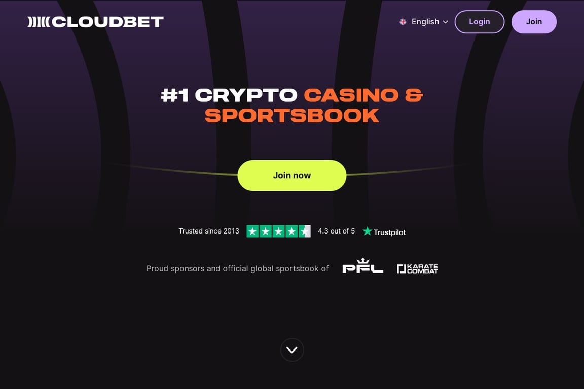 Cloudbet homepage