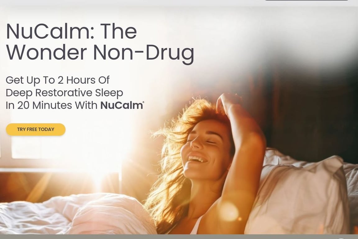 NuCalm homepage