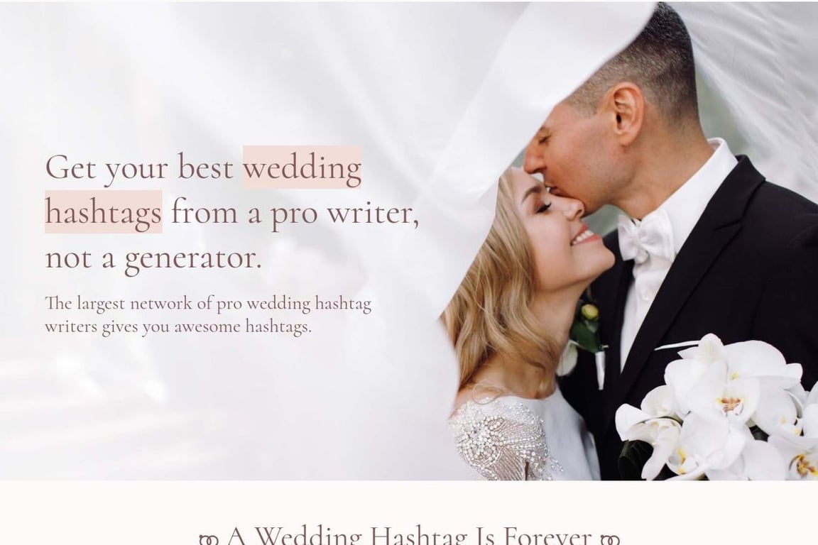 Wedding Hashers homepage