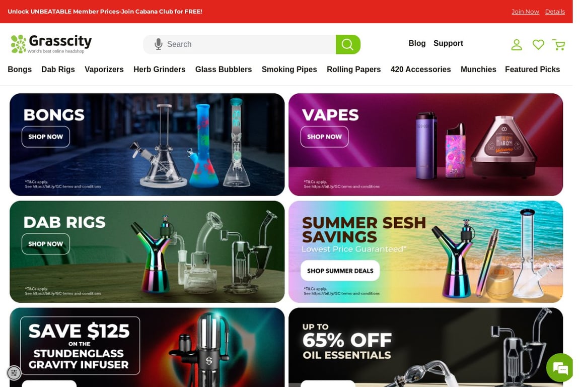 Grasscity homepage