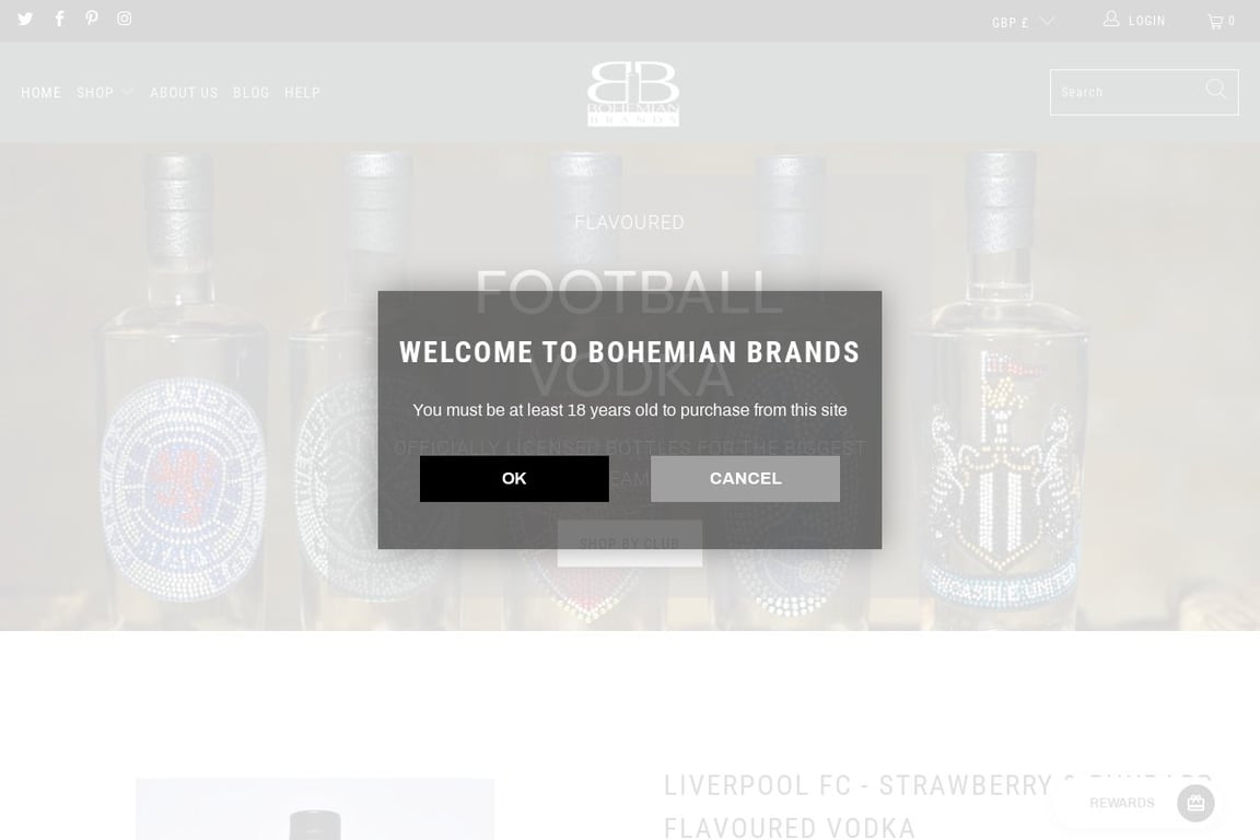 Bohemian Brands homepage