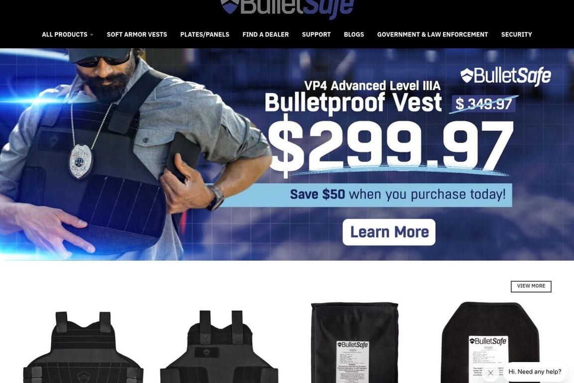 BulletSafe homepage