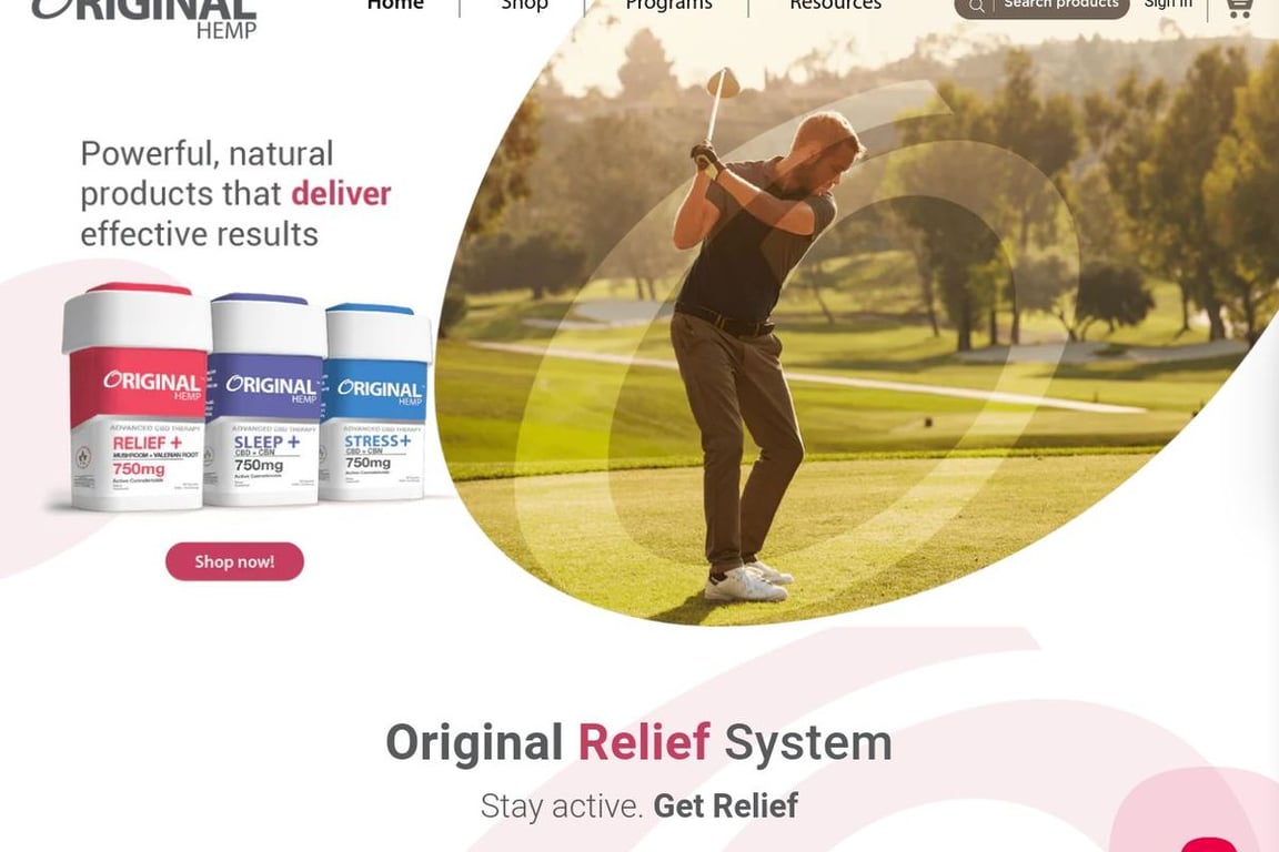 Original Hemp homepage