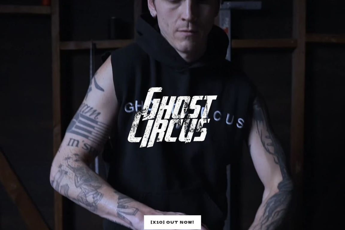 GhostCircus Apparel homepage