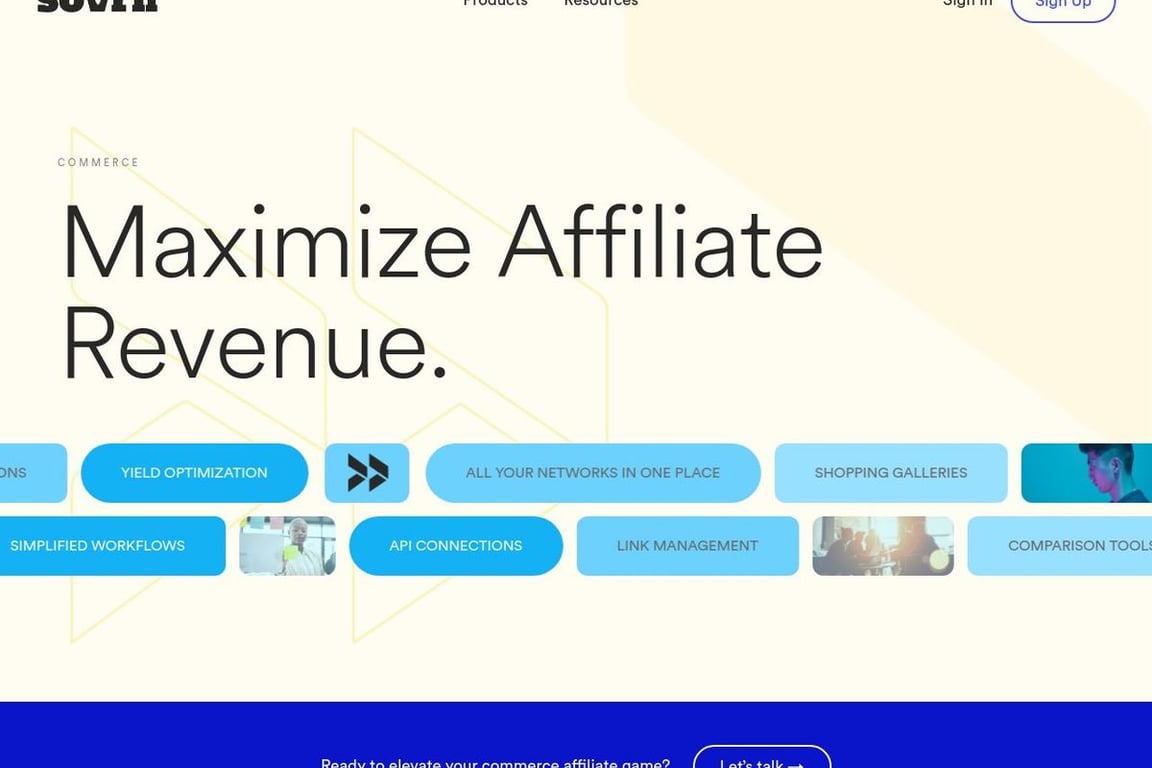 Sovrn //Commerce homepage