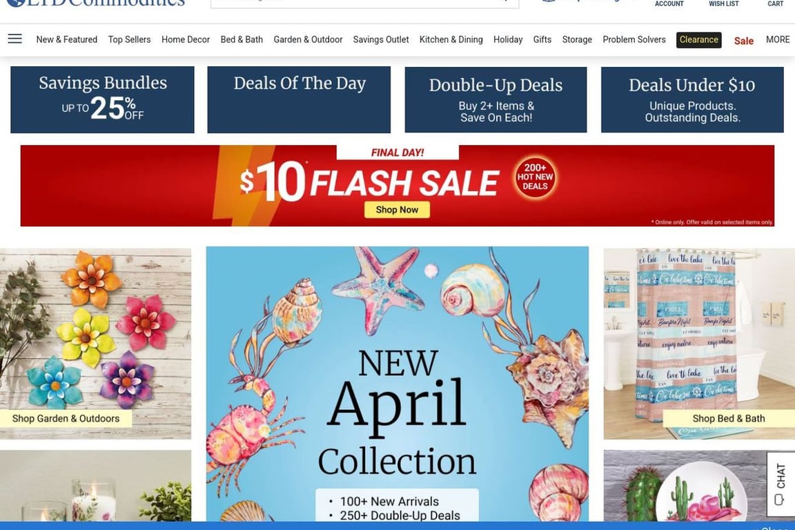 LTD Commodities homepage