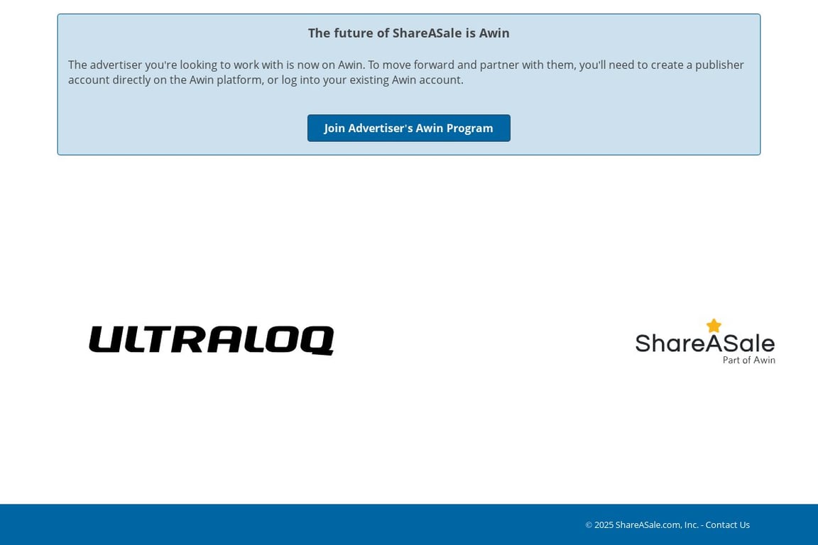 Ultraloq affiliate program signup page