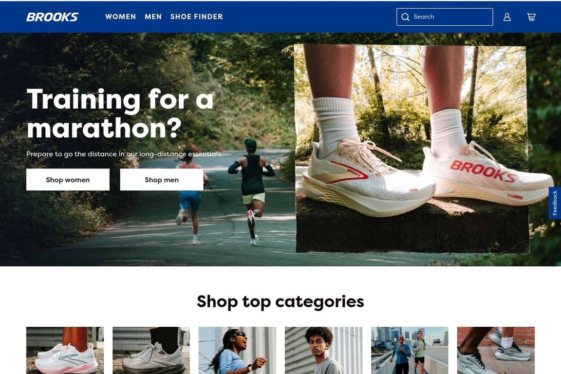 Brooks homepage