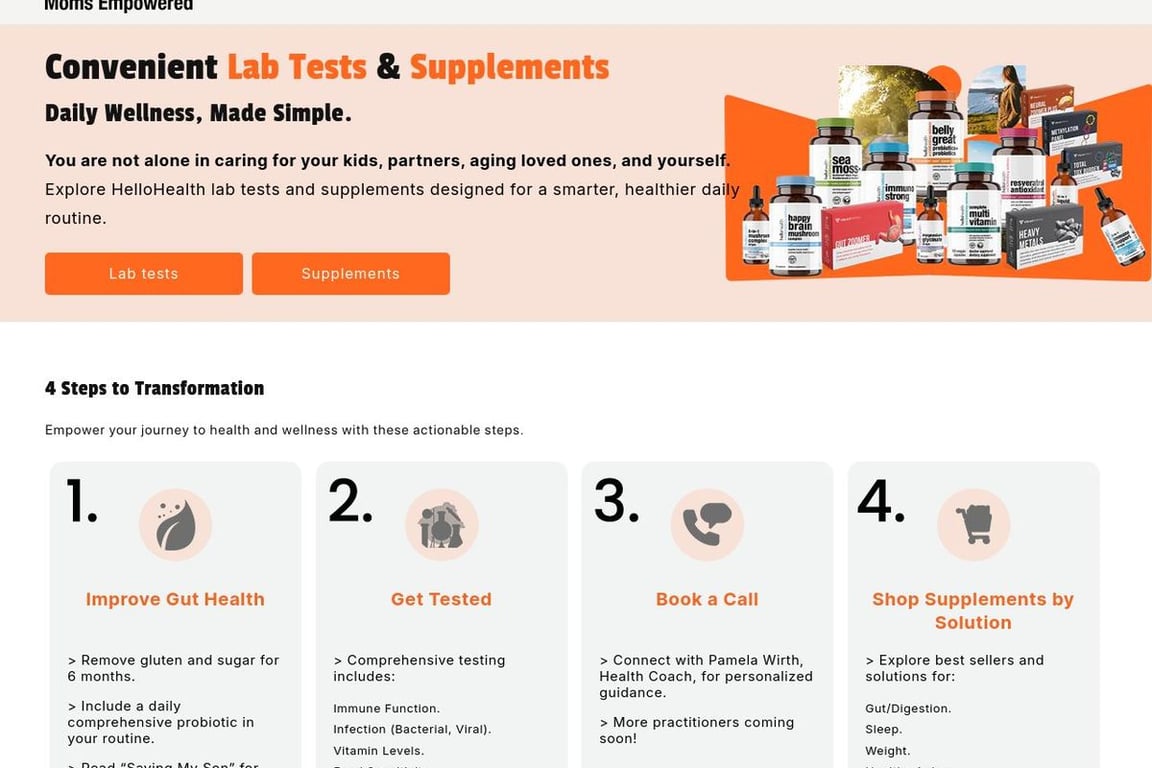 Hello Health homepage