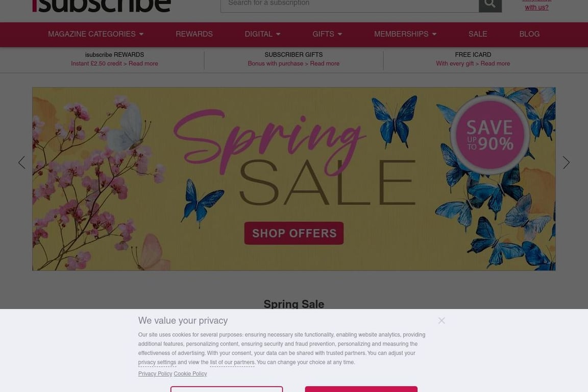 ISUBSCRiBE homepage