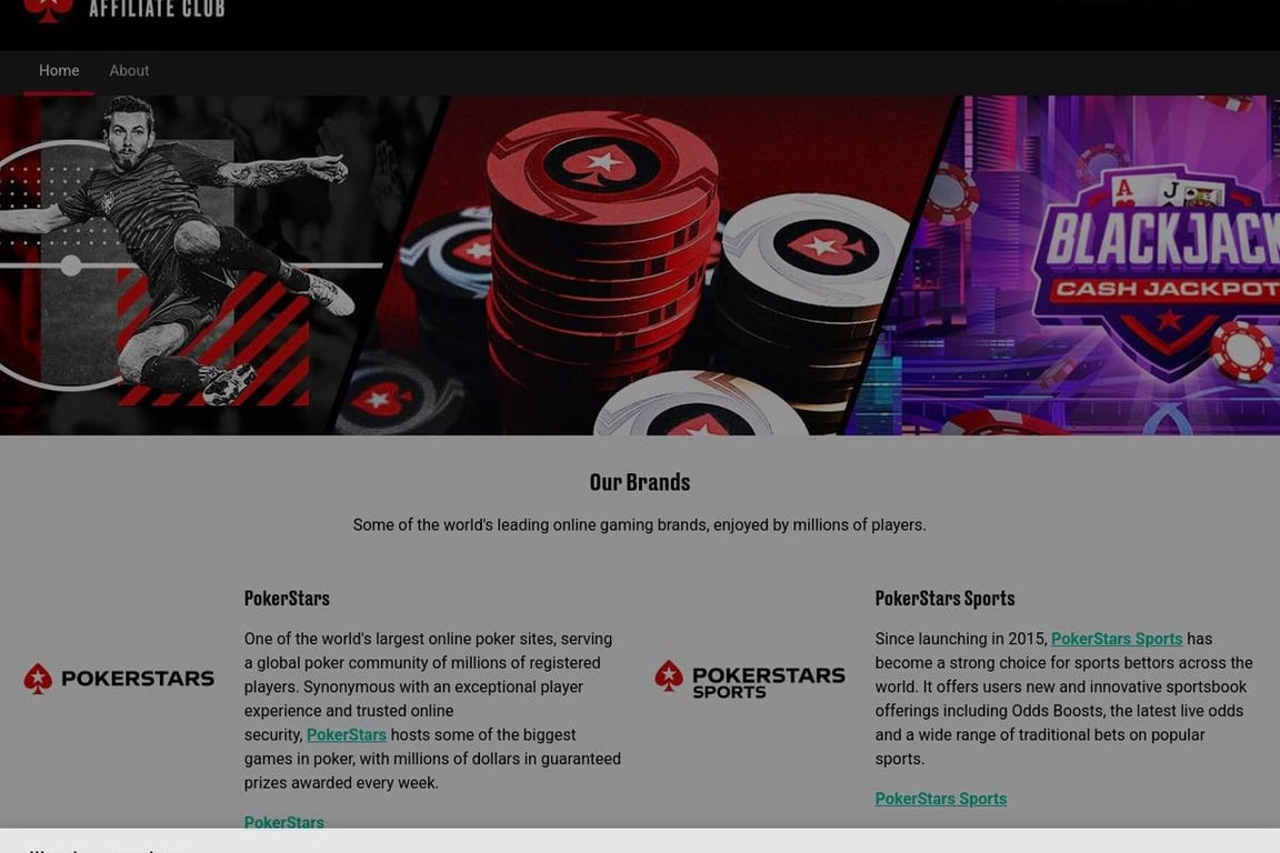 Stars Affiliate Club homepage