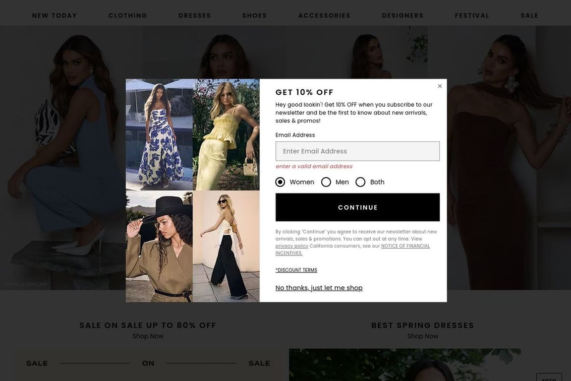 REVOLVE homepage