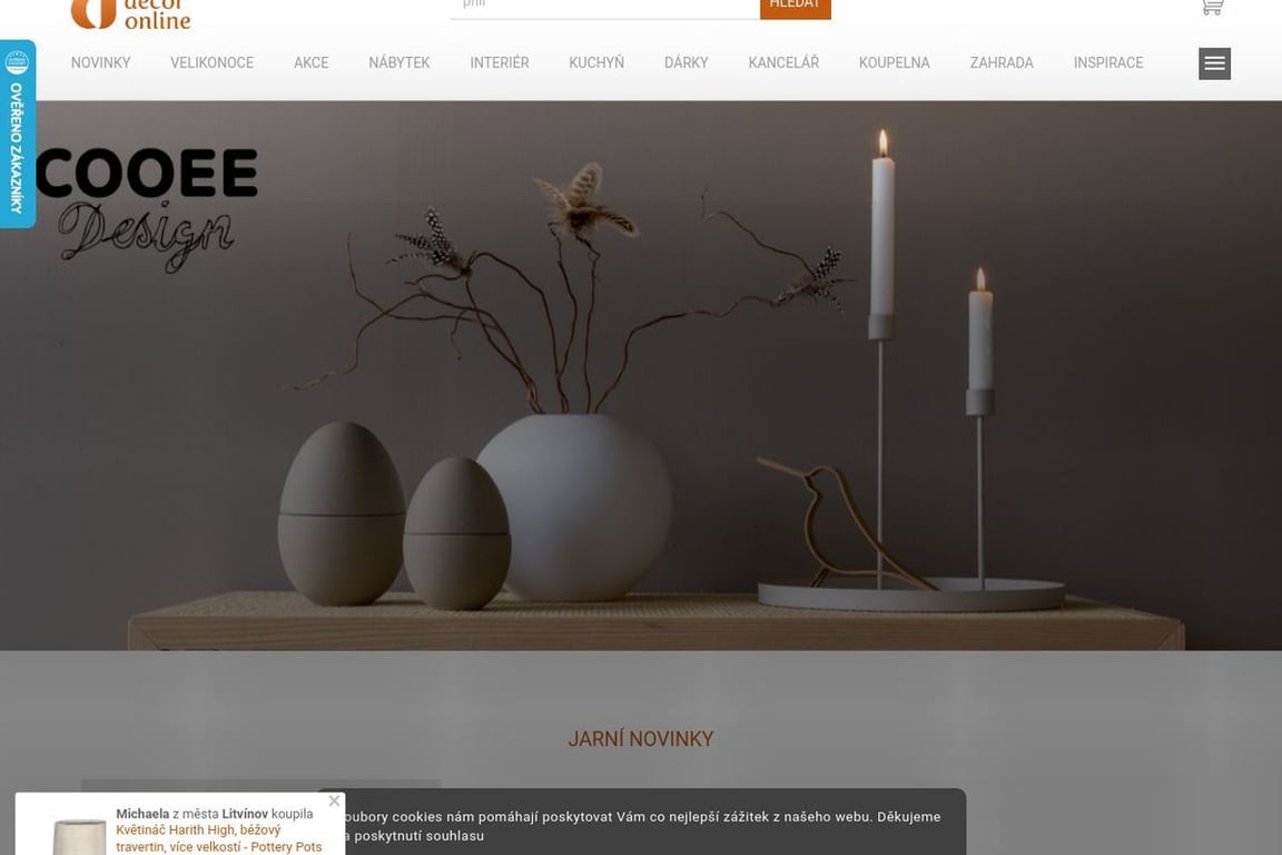 Decoronline homepage