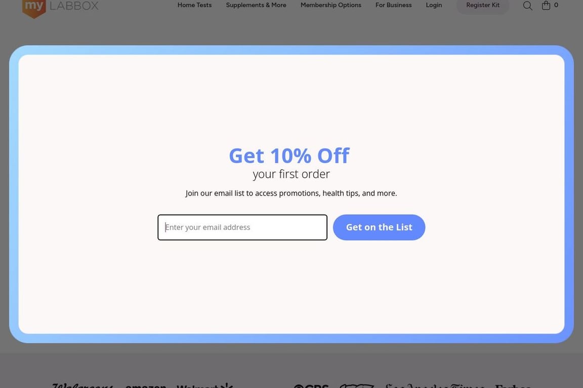 MyLab Box homepage