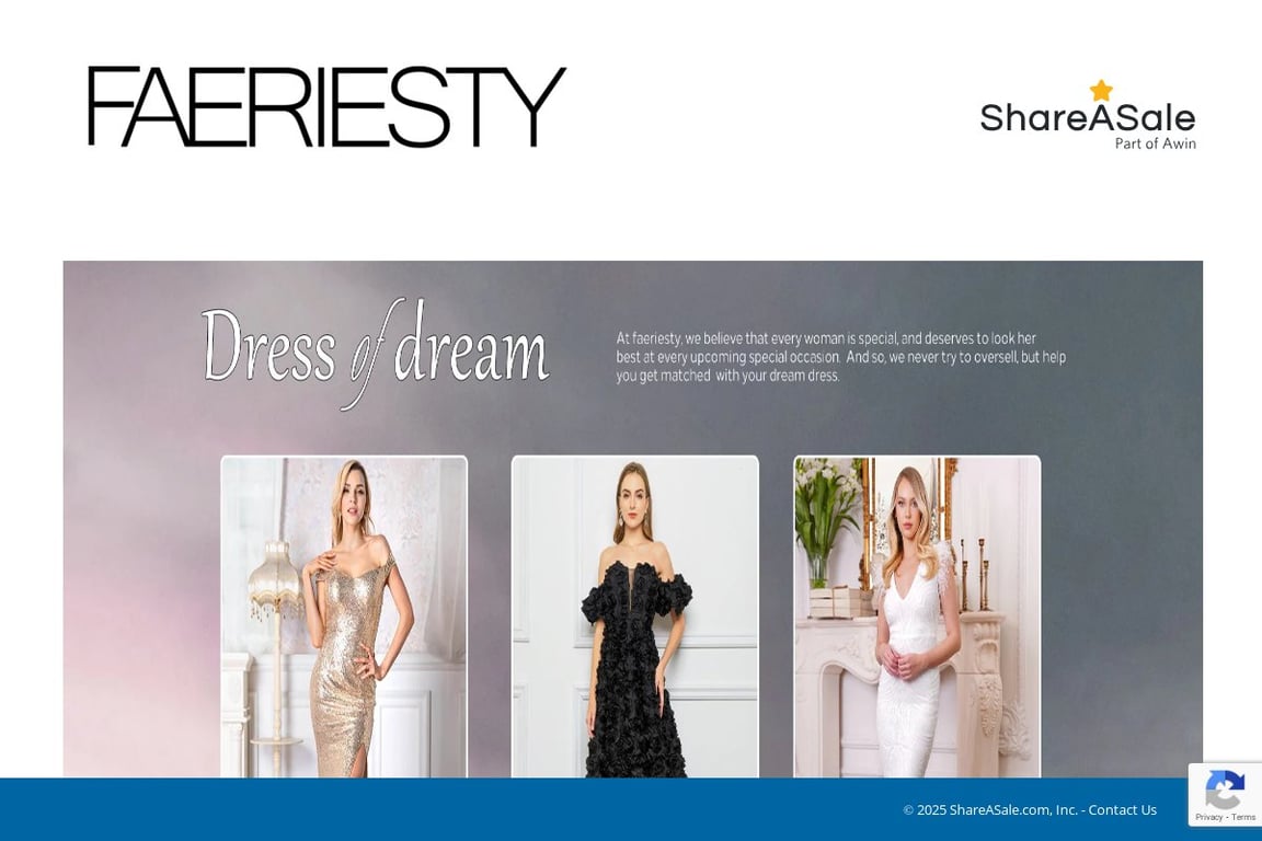 Faeriesty affiliate program signup page