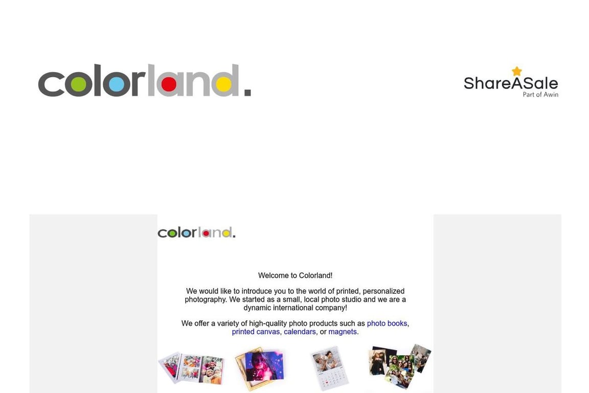Colorland affiliate program signup page