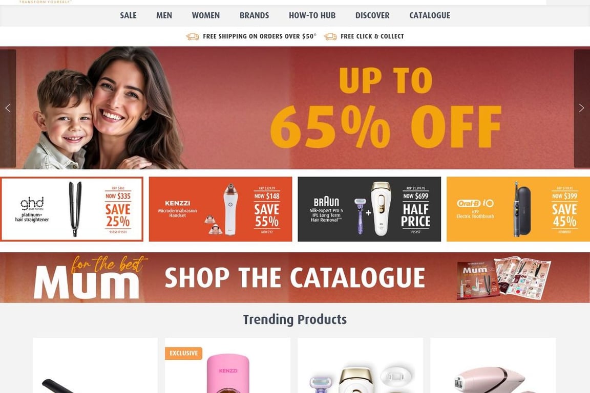 Shaver Shop (NZ) homepage