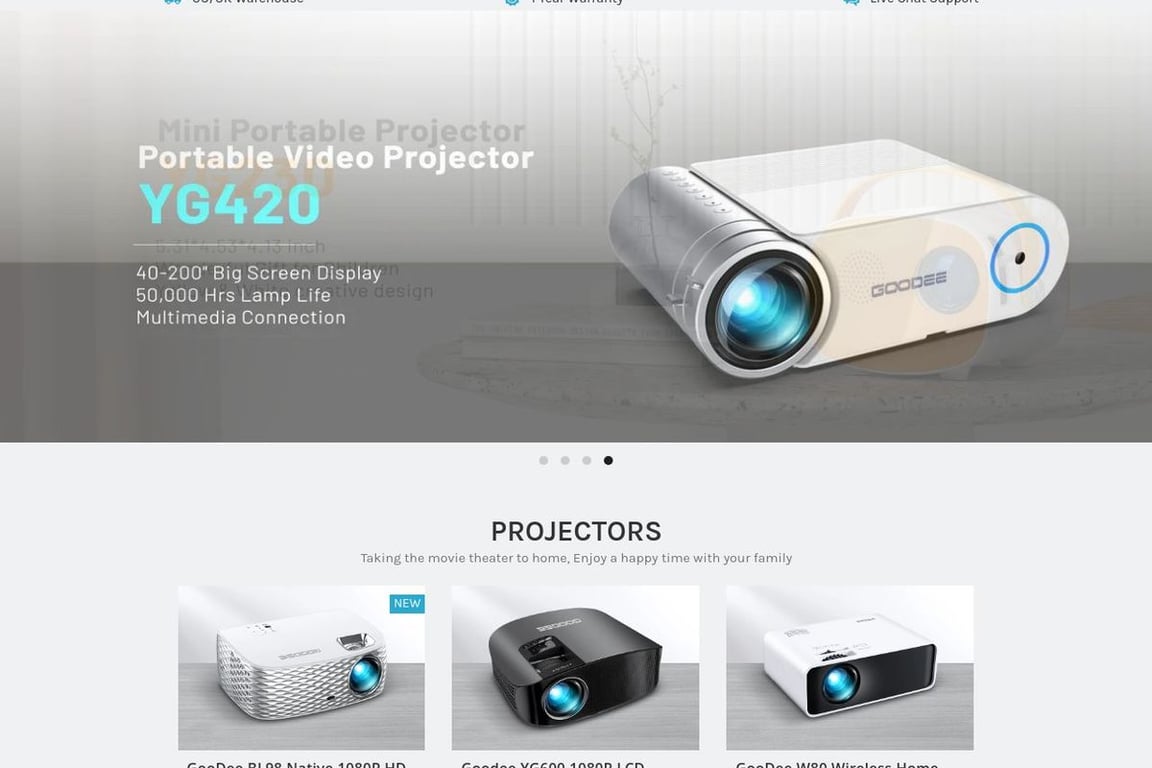 Goodee homepage