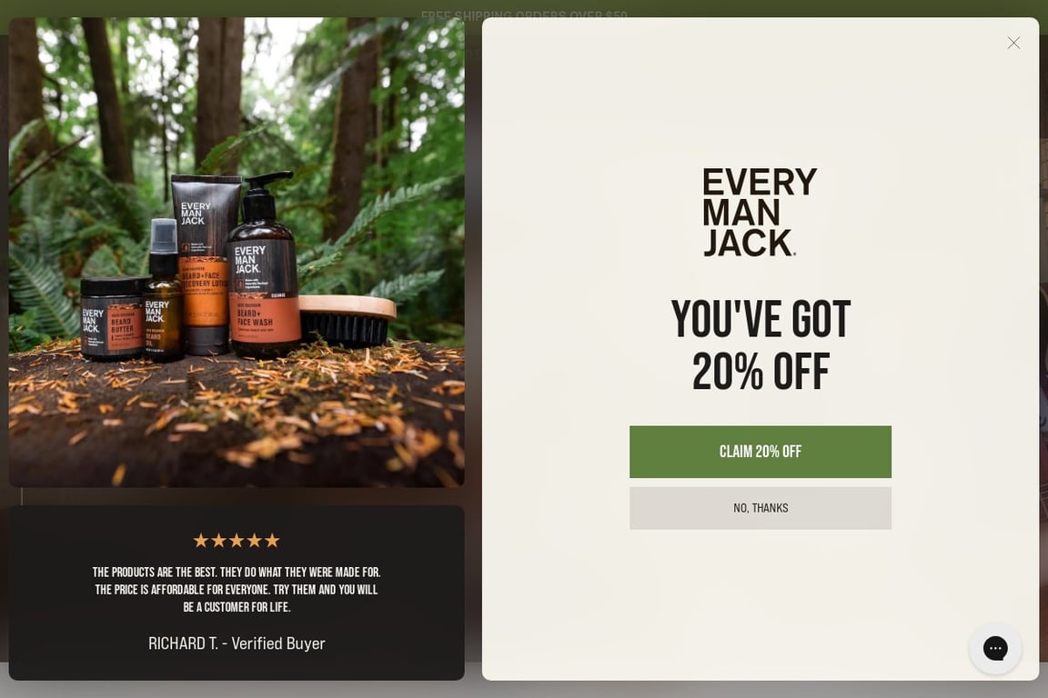 EVERY MAN JACK homepage