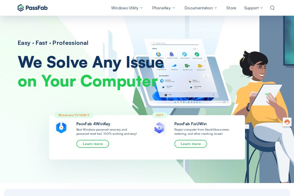 PassFab homepage