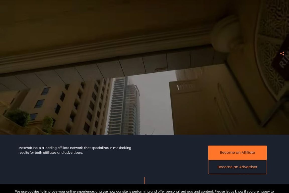 MaxWeb homepage
