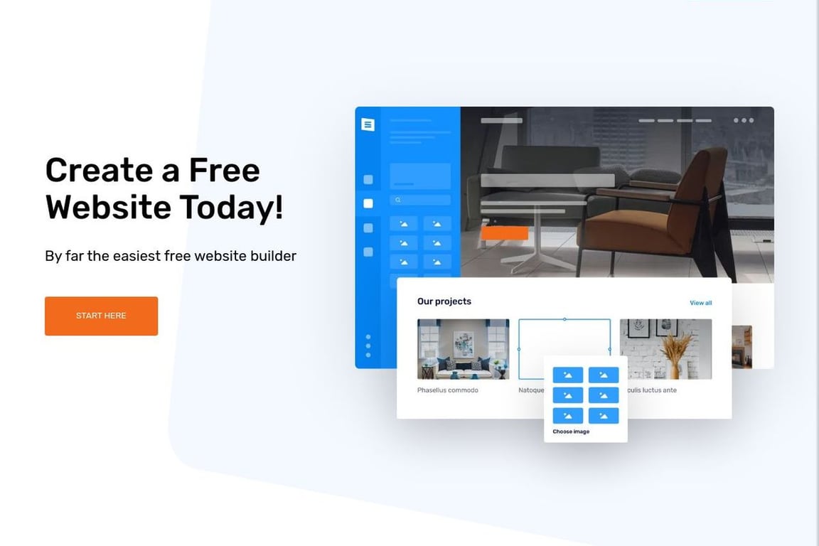 Site123 homepage