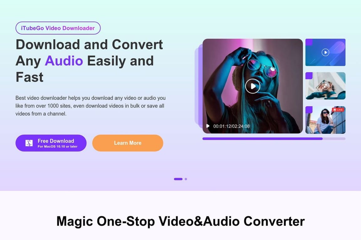 Musify homepage