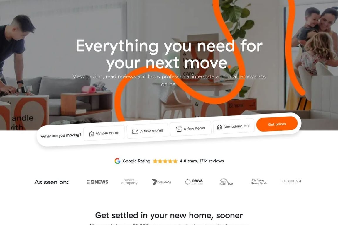 Muval homepage