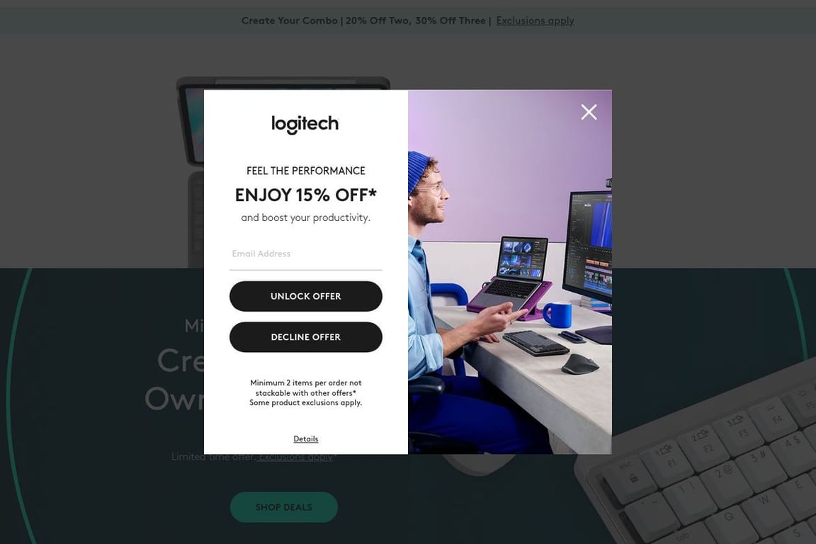 Logitech homepage