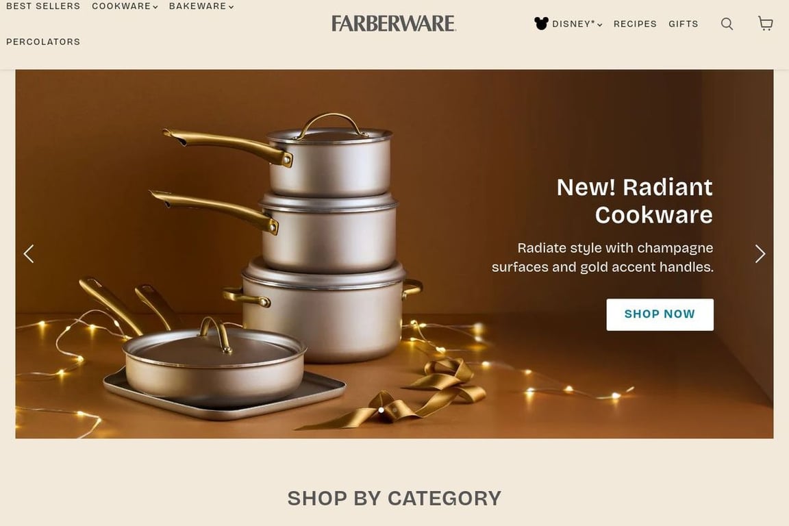 Farberware homepage