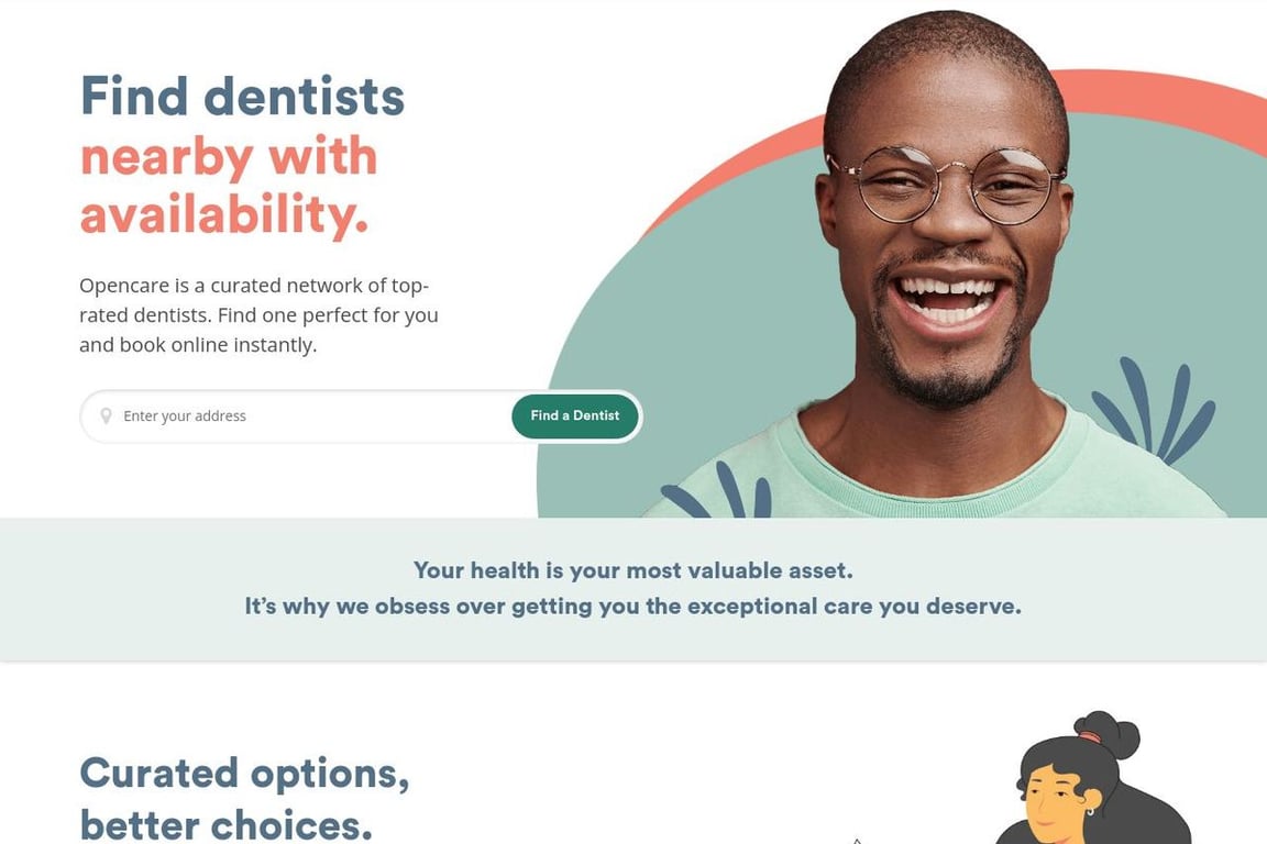 Opencare homepage