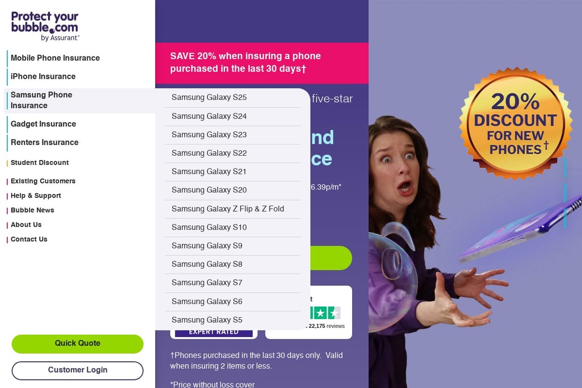 Protect Your Bubble homepage