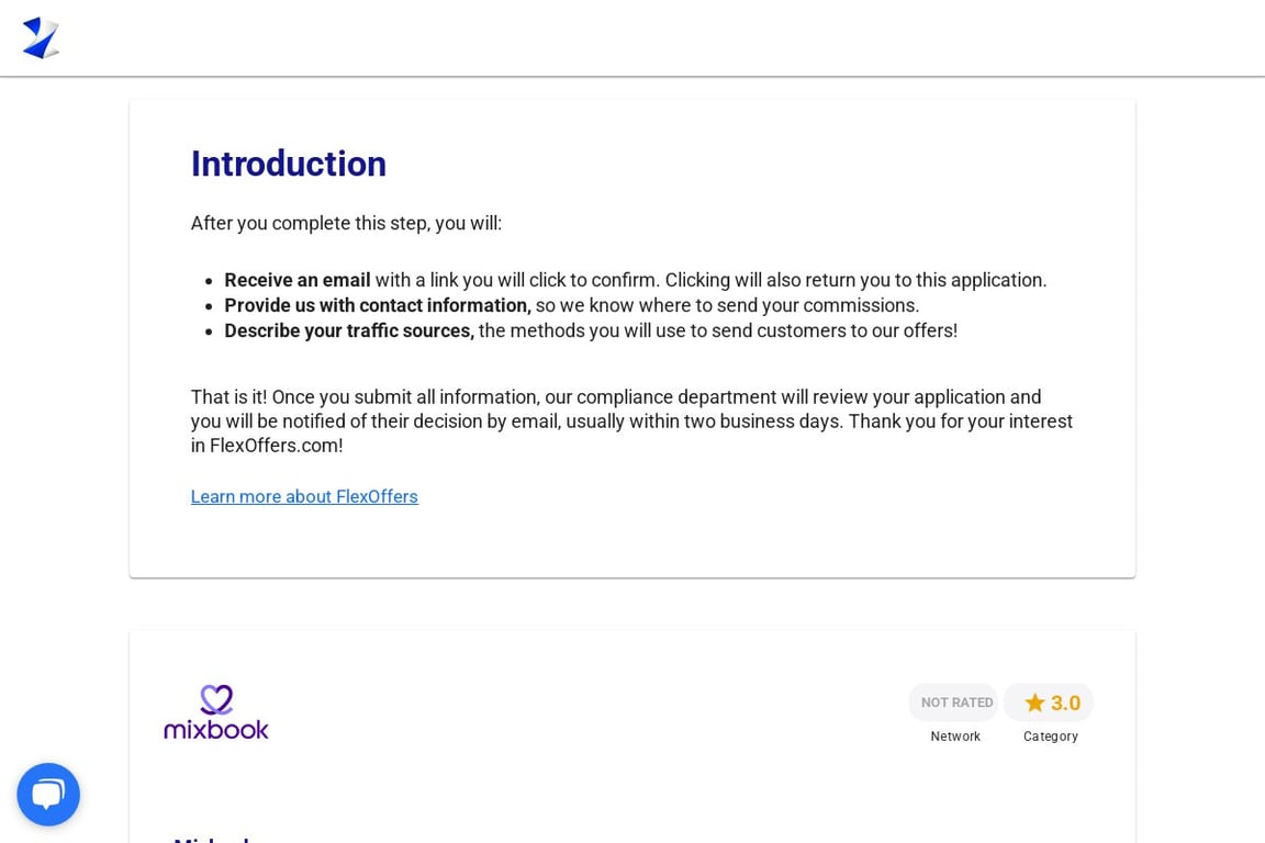 Mixbook affiliate program signup page