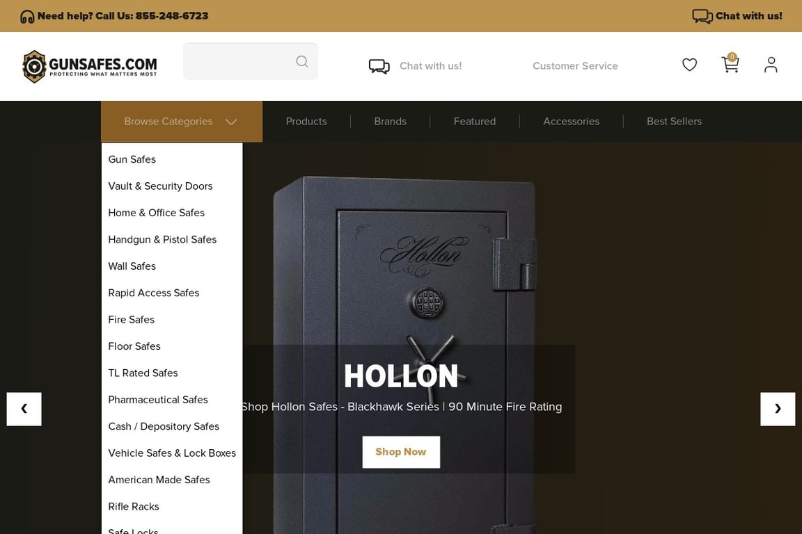 Gun Safes homepage