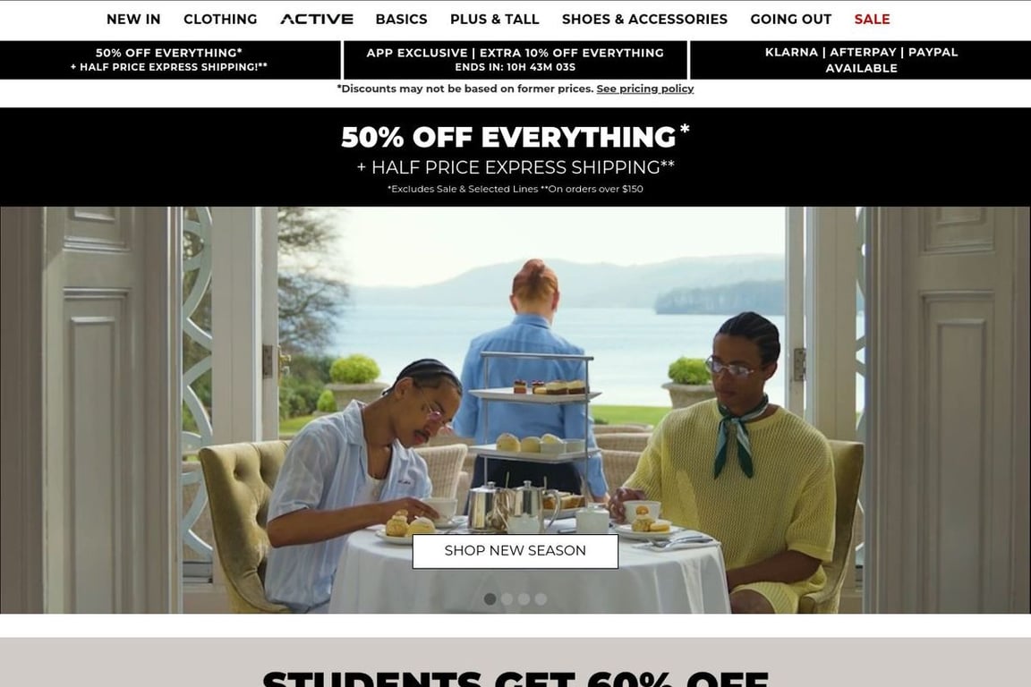 BoohooMAN homepage