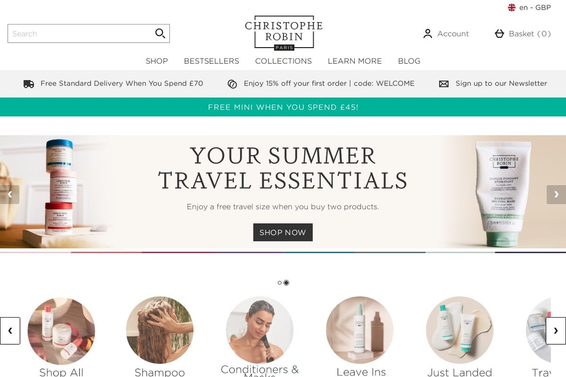 Christophe Robin UK homepage