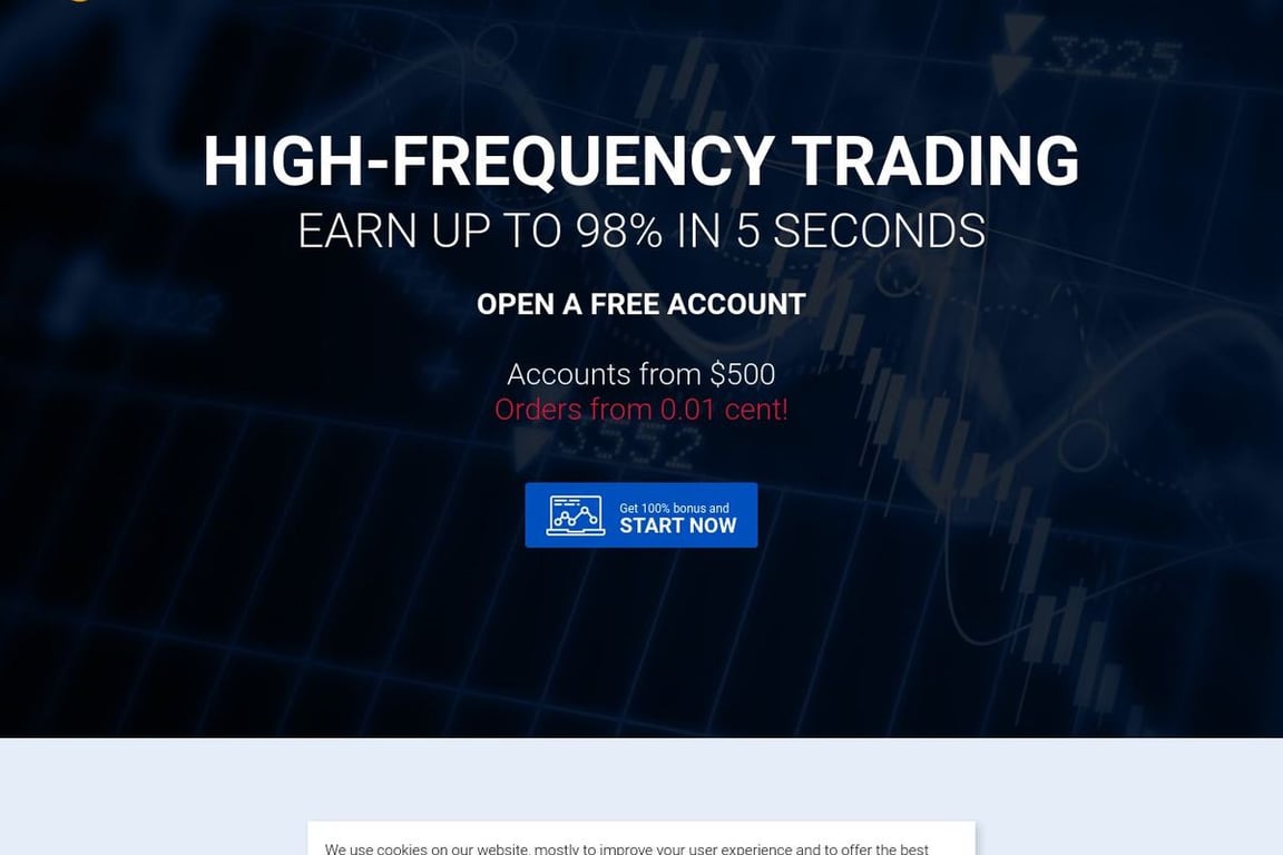 Binarycent homepage