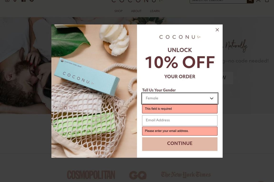 Coconu homepage