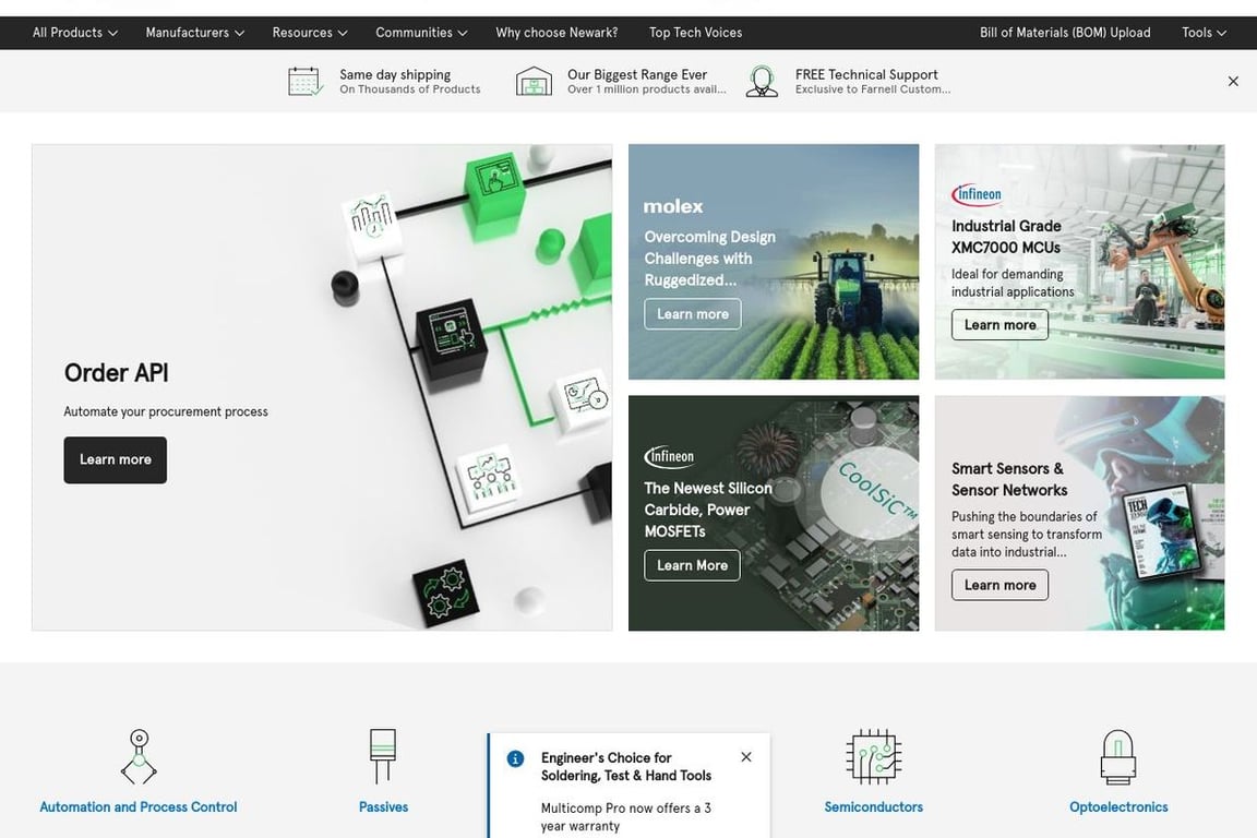Newark homepage