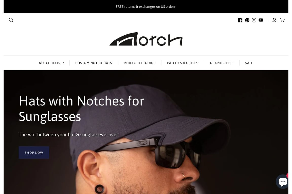 Notch homepage