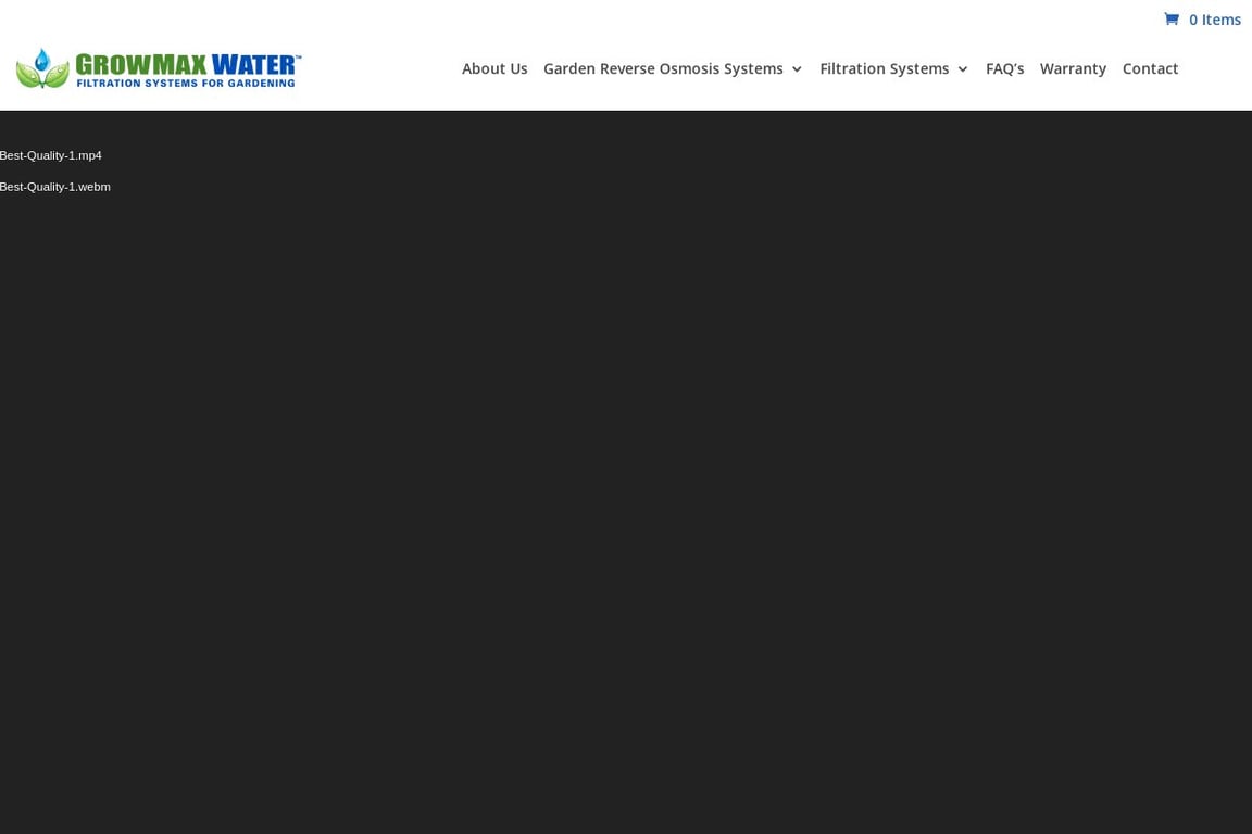 GrowMax Water USA homepage