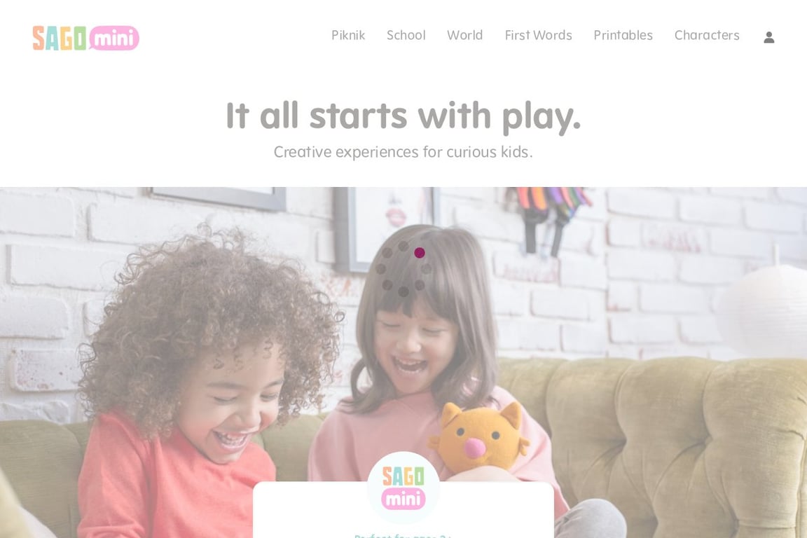 Sago Mini Box homepage